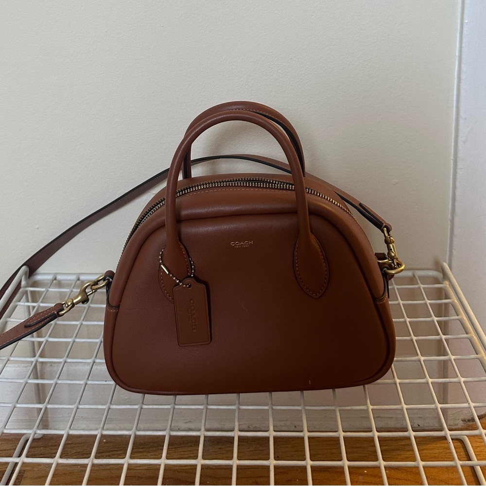 Coach Women's Brown Borough Bowling Bag - Picture 5 of 16
